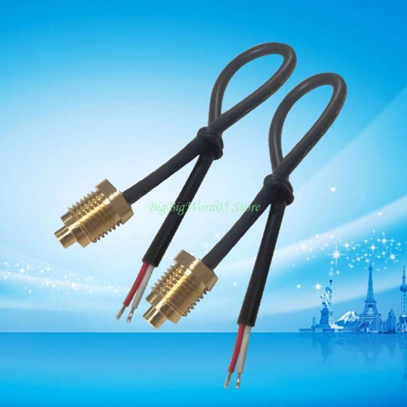 24TE NTC Water Temperature Meter Temp Thread Probe Cable Easy To Install