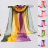 Sunscreen Chiffon Scarf 160*50cm Silk Scarf Fashion Long Wrap Shawl  for Women