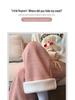 Women's High-Waist Fleece-Lined Wide-Leg Pants - Soft, Knitted, Loose-Fit for Autumn/Winter.