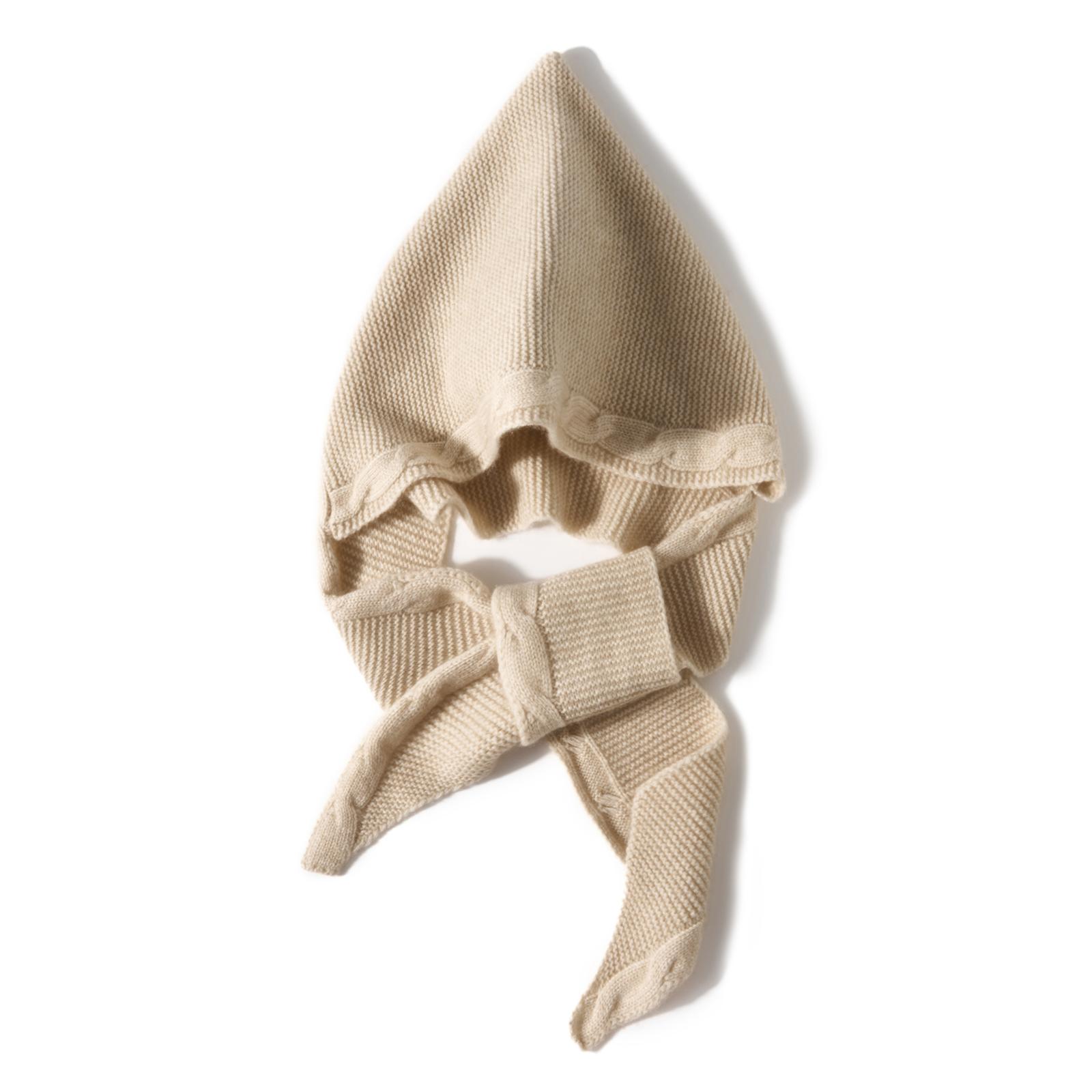 Cashmere Balaclava Knitted Hood Hat with