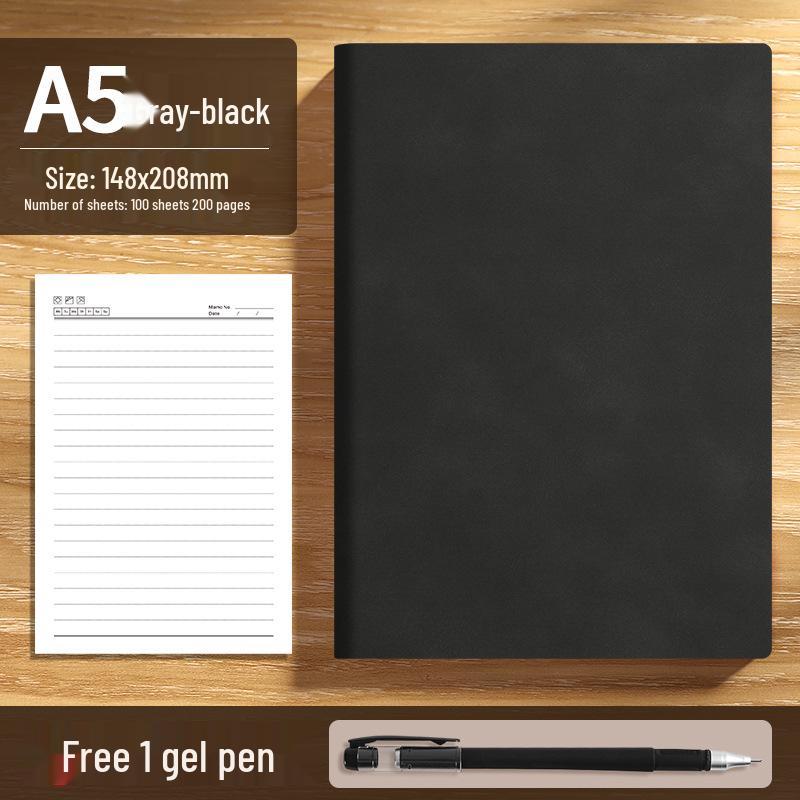 A5 Custom Office Notepad: Business Meeting Record Book, Thickened and Logo Printable A5