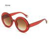 Design Round Women Sun Glasses Men Oversized Fashion Candy Color Outdoors Popular Gradient Color Goggles Uv400