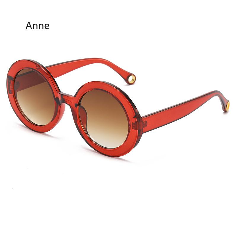 Design Round Women Sun Glasses Men Oversized Fashion Candy Color Outdoors Popular Gradient Color Goggles Uv400