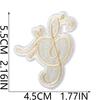 Literary Music Note Embroidery Cloth Sticker Clothes Patch Decoration Versatile Diy Bag Pants Hole Repair Embroidery Sticker