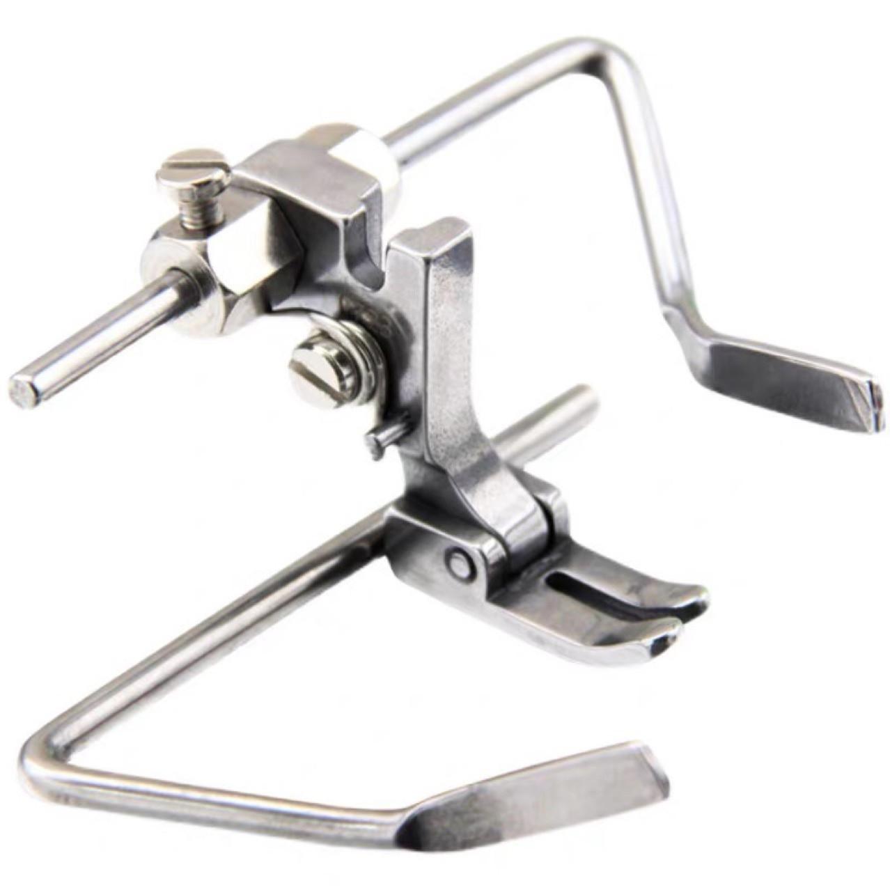 

Двойная направляющая лапка для плоской машины, фиксированное позиционирование слева и справа, швейная лапка