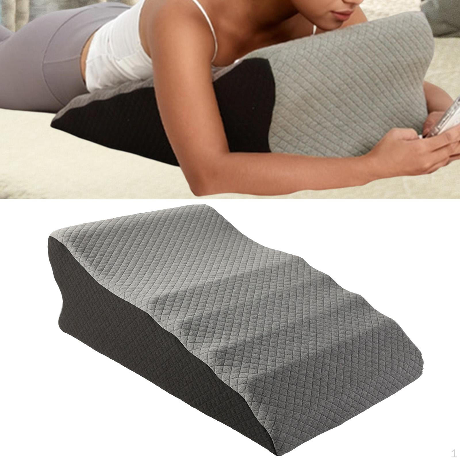 

Bed Pillow with Footrest, Leg Rest, Removable Multi-functional Cushion for Reading, Relaxing in A темно-серого