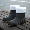 Women's Waterproof Non-Slip Korean Style Fashion Rain Boots - Slip-On Short Tube Design for All Seasons
