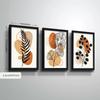 3pcs/set Abstract Plant Art Oil Painting Canvas with Wood Frame Draw Wall Decor Home Decorations
