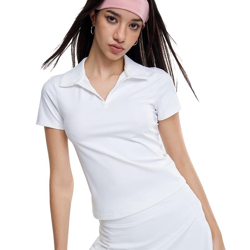 Polo de Tenis de Secado Rápido para Mujer para Deportes al Aire Libre y Yoga