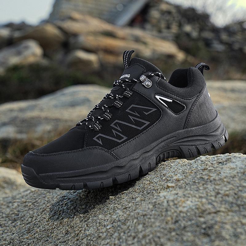 New Men's Shoes Hiking Shoes Spring Non-slip Hiking Casual Shoes Men's Outdoor Large Size Travel Sports Shoes