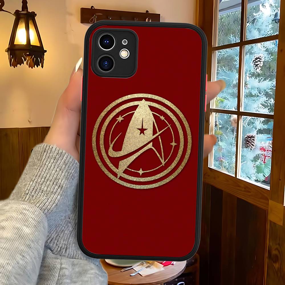 Star T-Trek Movie Logo Silicone Matte Phone Case For Iphone 13 14 15 16 Pro Max 11 12 X Xs Max Soft Cover