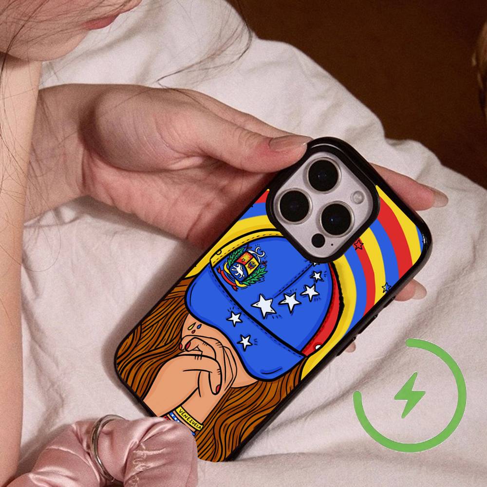 

Flag Of Venezuela For Magsafe Wireless Charge Case For IPhone 17 16 15 14 13 12 11 15 Pro Max Magnetic Cover iPhone 12
