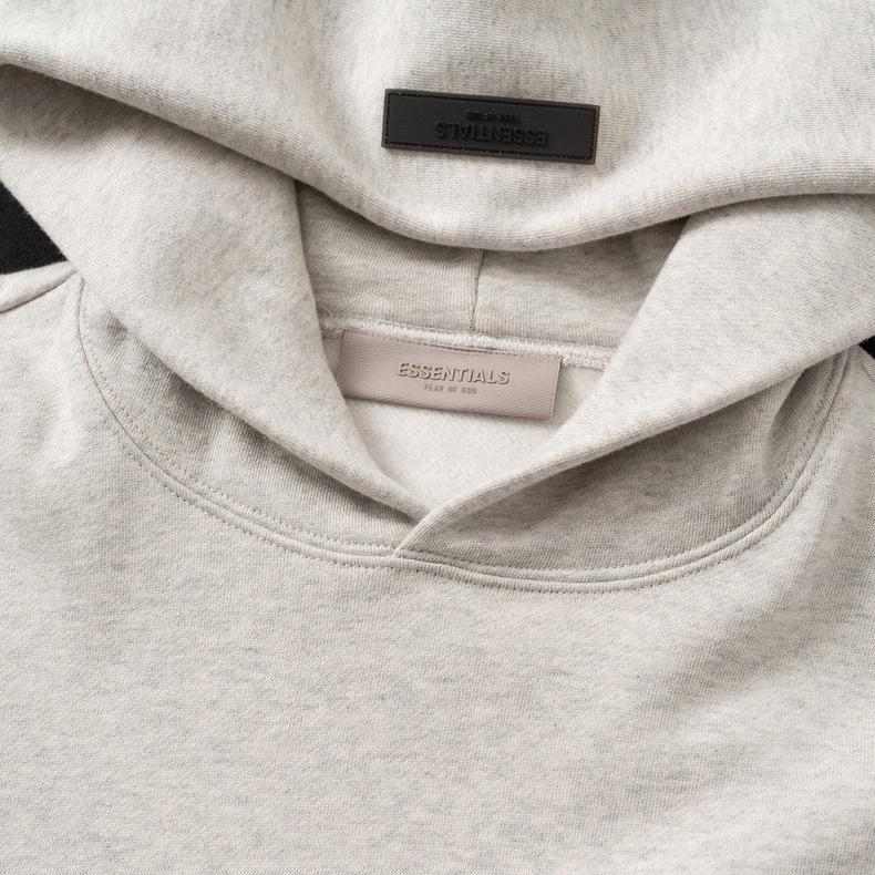 FOG Fear of God ESSENTIALS Męska bluza z kapturem w amerykańskim stylu z pluszem