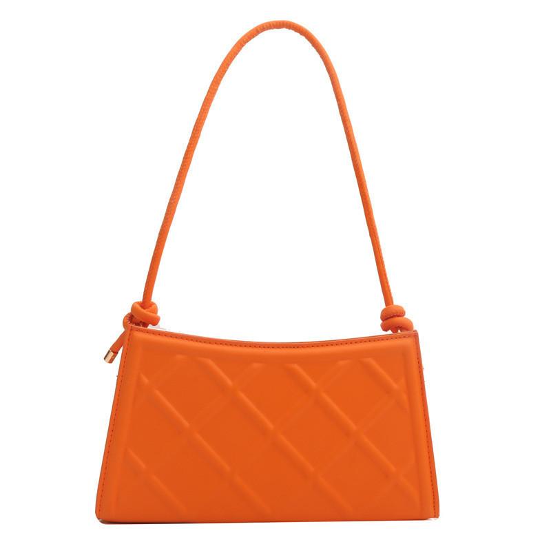 Trendy Pu Leather Shoulder Bag For Women 2024 Summer Fashion Casual Small Square Bag With Zipper Closure