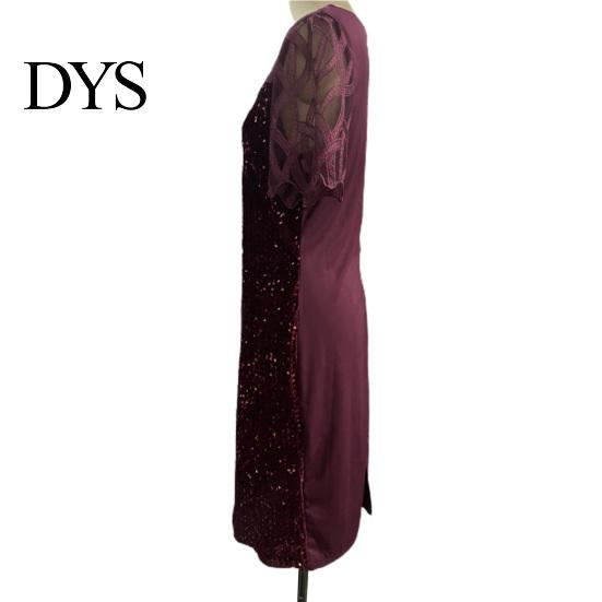 Abito Paillettes Rete Formale Estivo Donna Rete Hip Wrap per Matrimonio