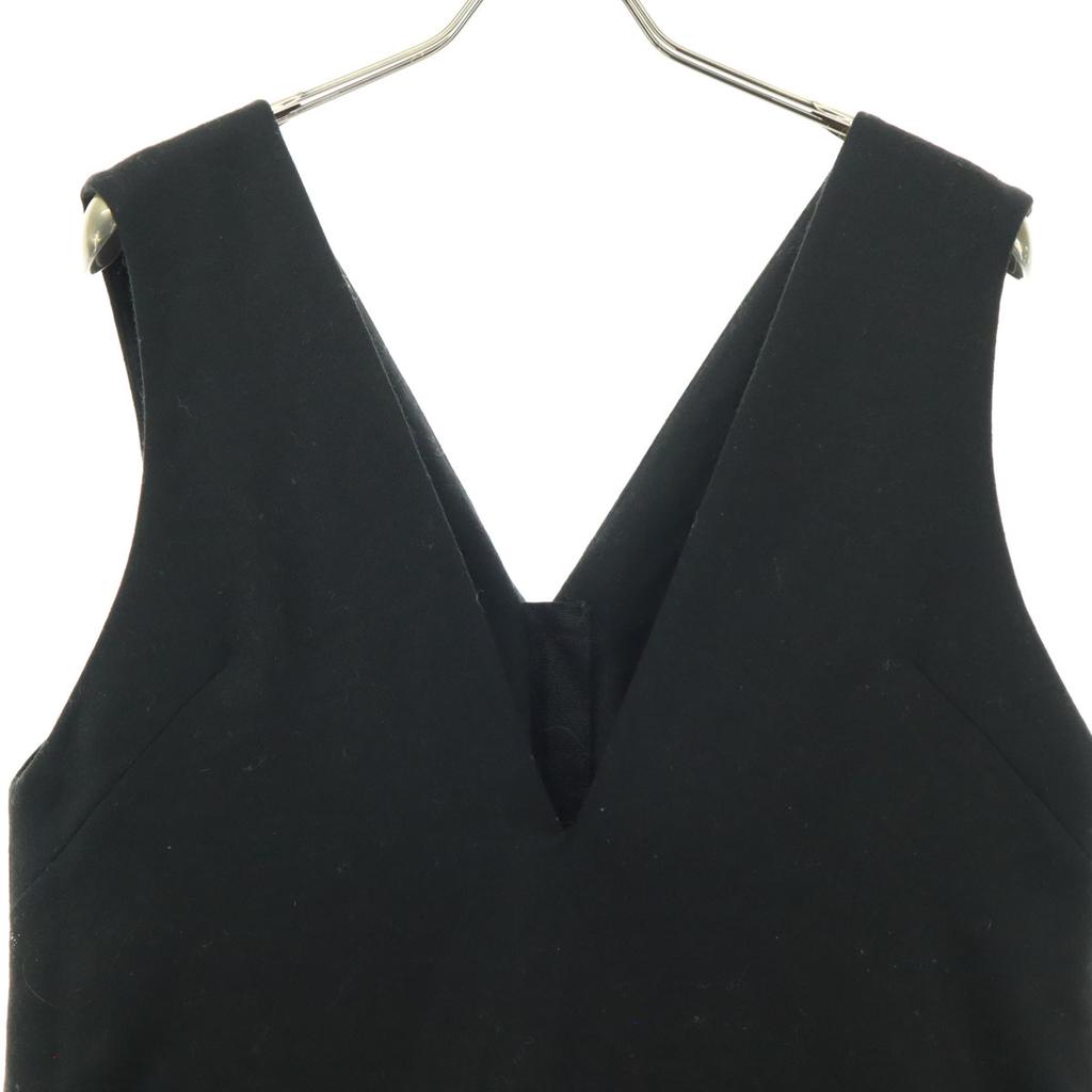 Ships Made In Japan No Sleeve Knee-length Dress S Black Women Used