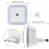 Sensor Mushroom Night Light with LED Warm White Glow,US/EU Plug Wall Socket Bedside Lamp,Dimmable Home Decor for Bedroom Kids