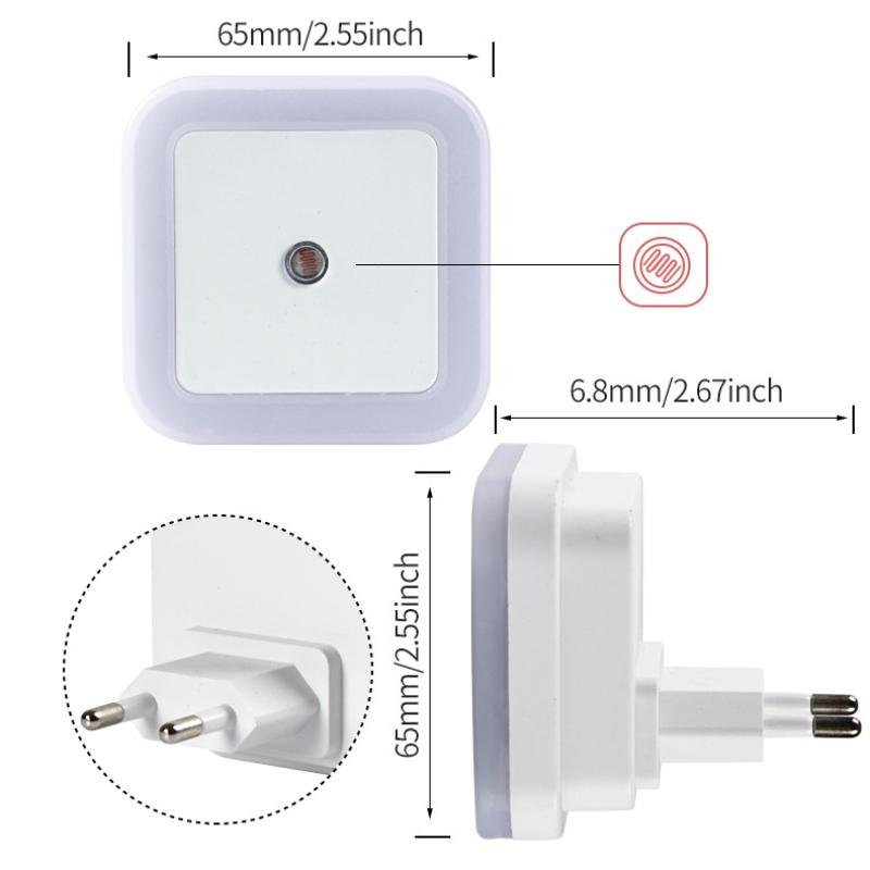 Sensor Mushroom Night Light with LED Warm White Glow,US/EU Plug Wall Socket Bedside Lamp,Dimmable Home Decor for Bedroom Kids