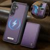 For Samsung Galaxy S24 Ultra Magnetic Case CASEME ME80 Series Leather PC TPU Phone Cover with Detachable Wallet
