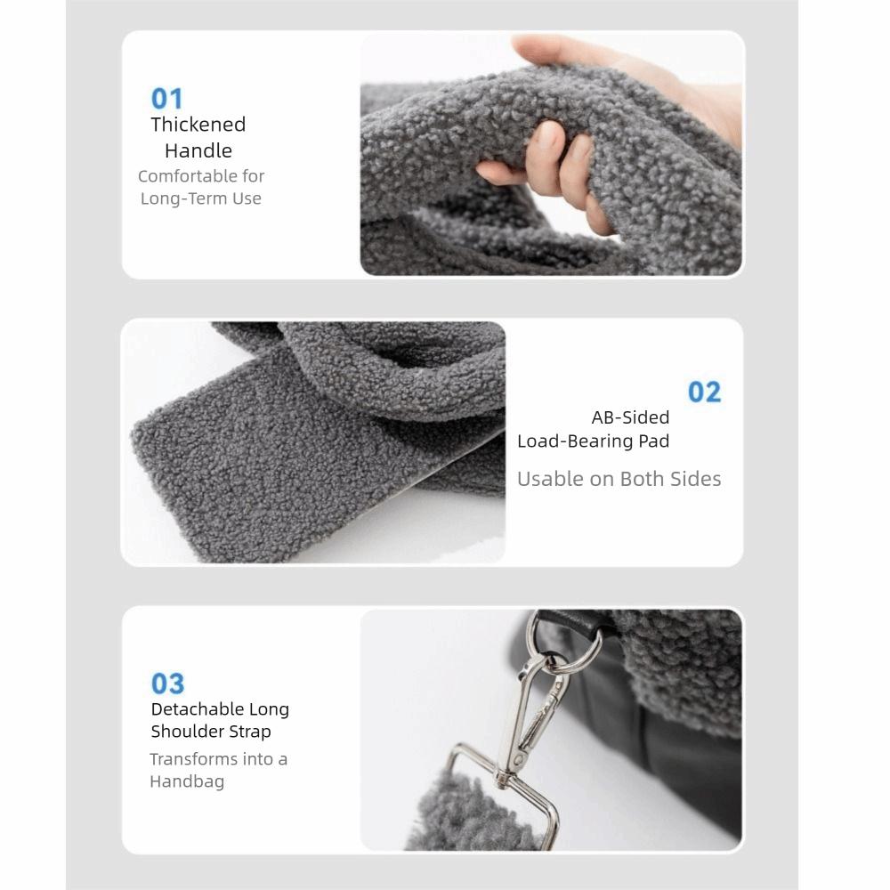 Soft Pet Carrier Bag Warm Pet Tote Bag Practical Cat Handbag  Autumn Winter