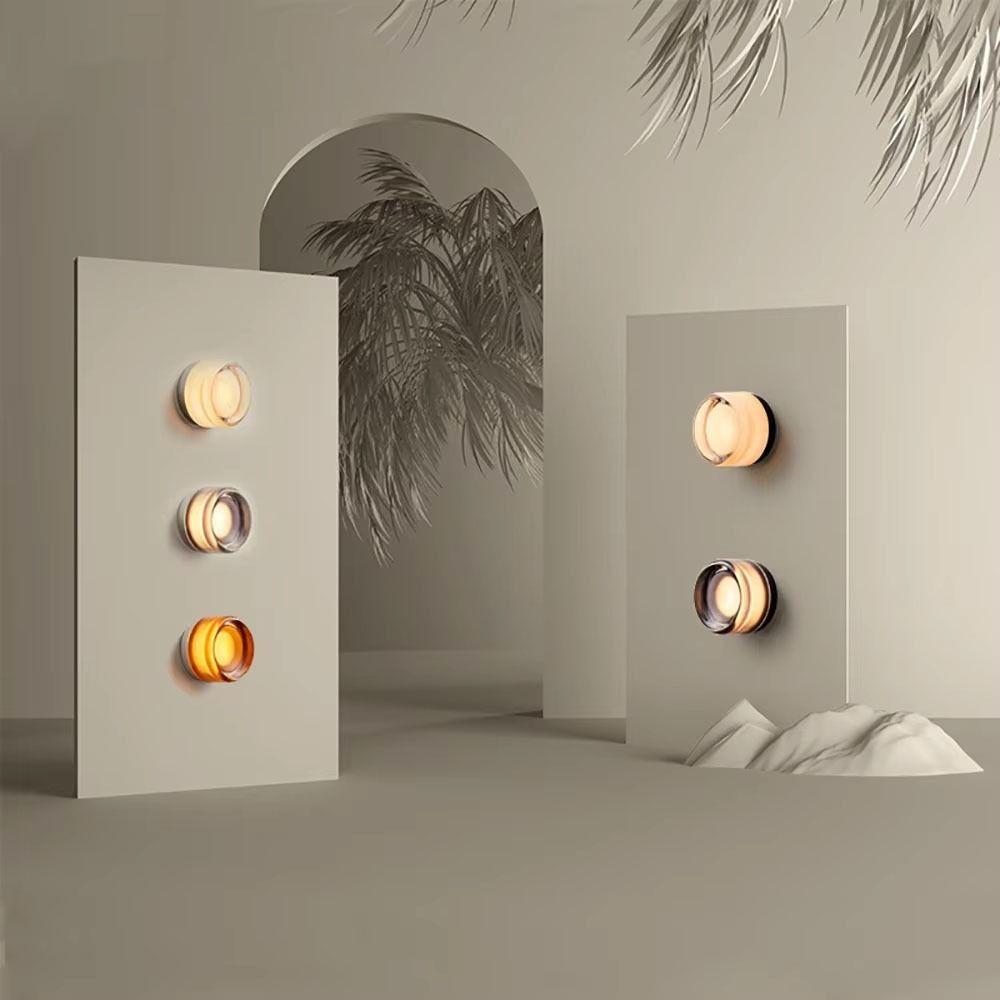 Amber Jelly LED Wall Lamp Nordic Style Waterproof Wall Sconces Dimmable Energy Saving Ceiling Lights Bathroom Lighting