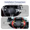 Car Shift Paddles Decorative Cover Stickers Fit For Ford Mustang 2015 Up Aluminum Alloy Interior Accessories