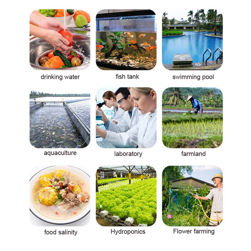5 In1/ 7 In1/ 10 In1 Multifunction Water Quality Monitor PH/TDS/EC/ORP/Salinity/S.G/TEMP/H2/Fertile/Resistivity PH Meter 1 Pcs