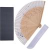 TOuWA Folding Fan for Men and Bamboo Japanese Japanese Perfect for Fireworks New and Kabuki Stylish Set Fan Gift Women, Silk, Ribs, Pattern,