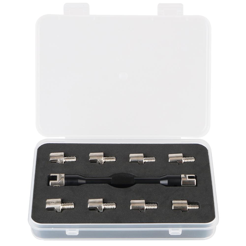 

Для большинства мотоциклов, велосипедов, 10 шт. закаленных наконечников 5,0~6,8, набор ключей для спиц мотоцикла, инструмент для ремонта ручек, инструменты для ремонта аксессуаров для мотоциклов Silver