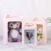 Tote Bags Gift Boxes Holiday Transparent Window Display Stylish Packaging Gift Kraft Paper Bags