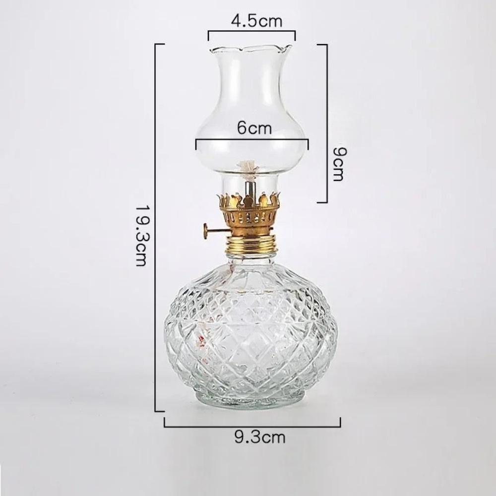 Стиль Винтаж Стеклянная Цветная Масляная Лампа Ветрозащитная Регулировка Яркости Вечный Свет Ретро Лампа Штормовая Лампа для Настольного Декора чистый