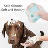 Pet Dog Cat Grooming Bath Brush Massage Brush with Soap and Shampoo Soft Silicone Glove Dogs Cats Paw Clean Bath Tools