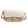 Korean Version of the Hot-selling Fashion Niche Casual Small Square Bag Women's Personality Simple Style Advanced Sense Solid Color Splicing