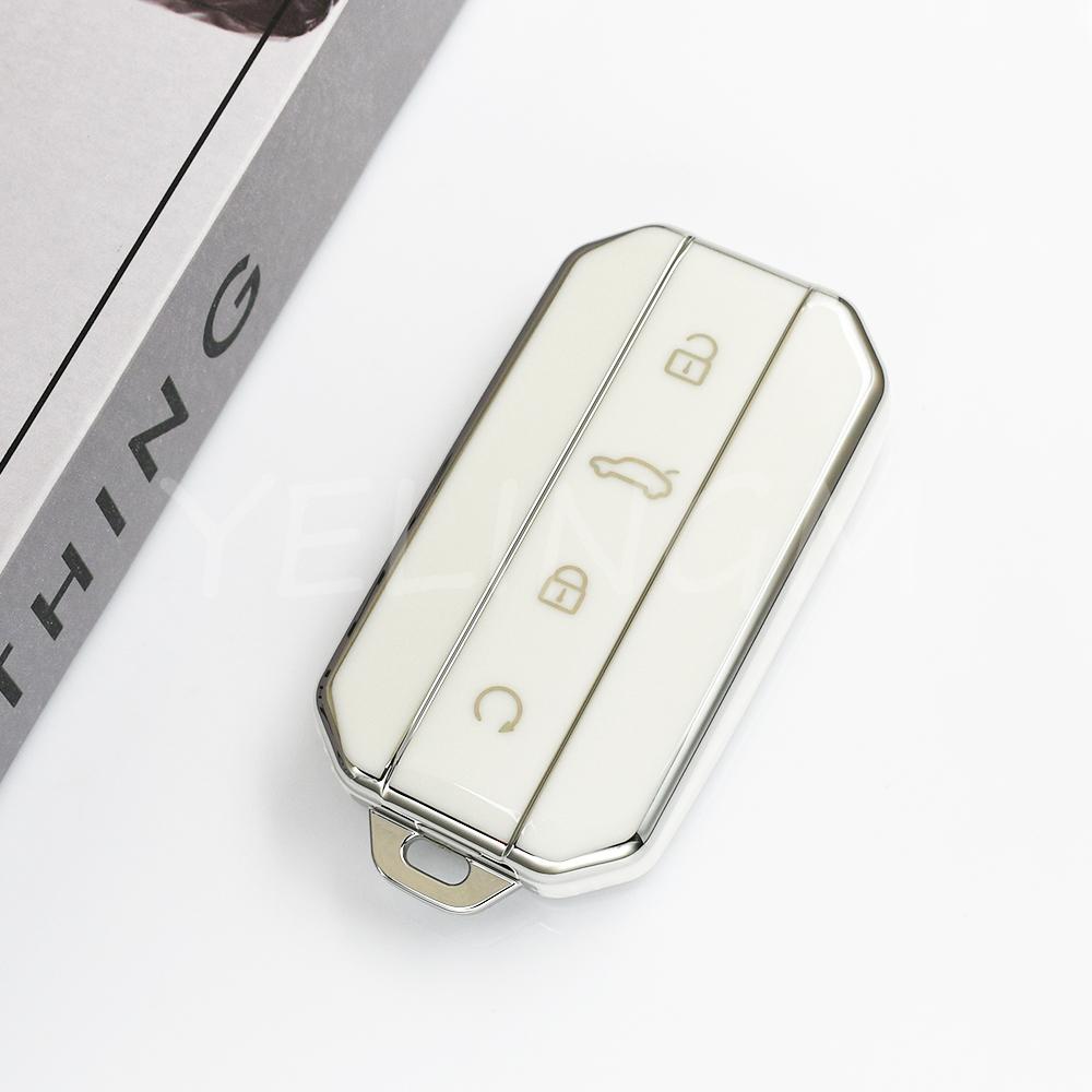 4Button Tpu Car Key Case Cover For Chery Jaecoo J5 J7 Protection Key Shell Bag Keychain Housing Holder Car Accessories