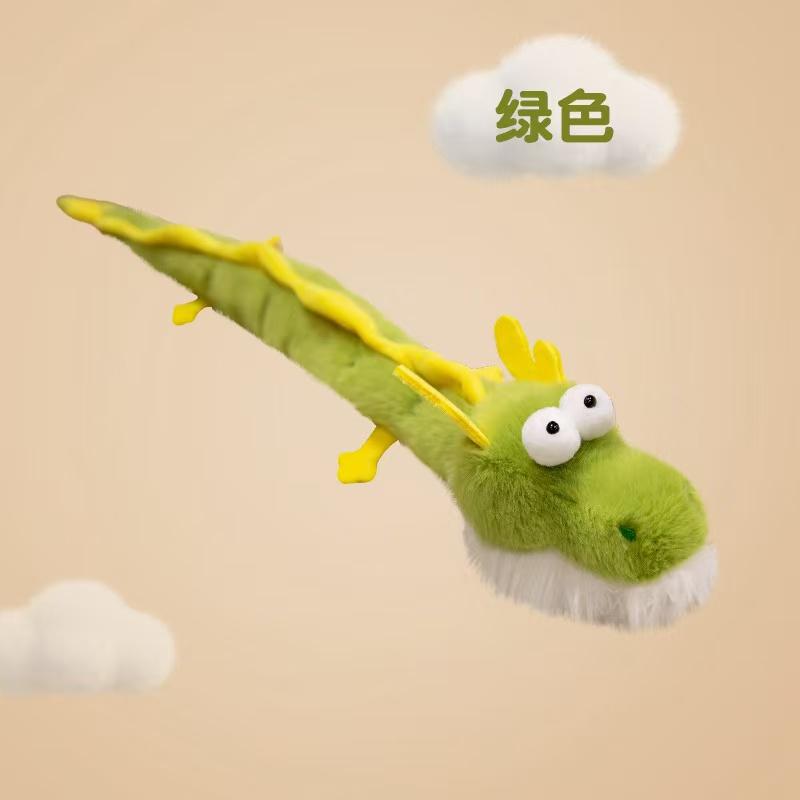 60cm Simulation Neuer Zahn Kleiner Drache Plüschtier Cartoon Anime Niedriges Kissen Dekoration Kindergeburtstagsgeschenk Lustige Puppe