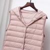 Schinteon Women Ultra Light Long Vest with Hood Casual Slim Waistcoat Gilet Fashion