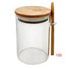 Changqi Round Glass Storage Jar with Bamboo Lid and Spoon