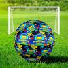 Geometry Dash: Dance To The Beat Soccer Ball Size 5 Soccer Ball, Machine-stitched, Durable, Suitable for Training and Matches Fan Gift