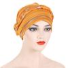 New Multicolor Short Braid Contrast Muslim Hijabs Headband Hat Fashion Pullover Caps