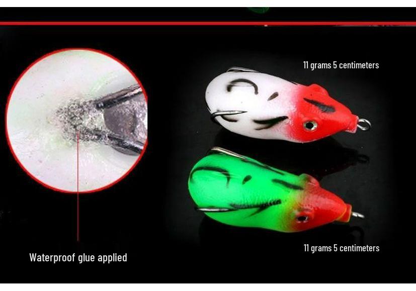 Schwimmende Froschköder Set: Weiche, Starke, Künstliche Froschköder mit Haken für Schwarzfisch