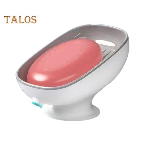 

Мильниця на присосці з дренажним отвором, самодренажна, багатоцільовий органайзер для мила у ванній кімнаті, тримач для кухонної губки сірий