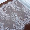 ( 2 Colors ) French Chantilly Lace, 2.8m X 41cm, Non-stretch Eyelash Lace Fabric for Wedding, Lingerie, Dress, Garment, Sewing & Crafting