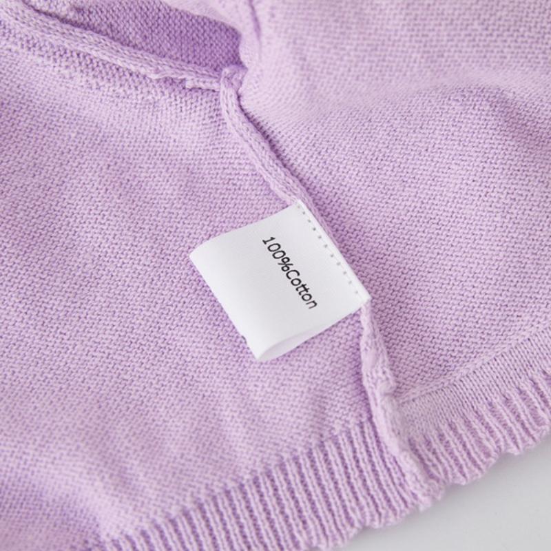 Pure Cotton A-type Sunflower Children's Shawl Summer Air-conditioning Shirt Girls Knitted Cardigan Jacket