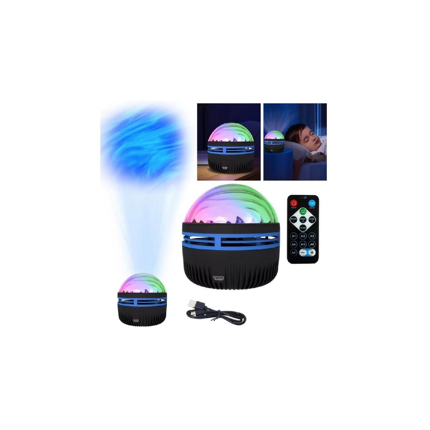 

Sge Technology Sea Wave Reflective Controlled Rotating Projection Night Light - Child Baby Room чёрный