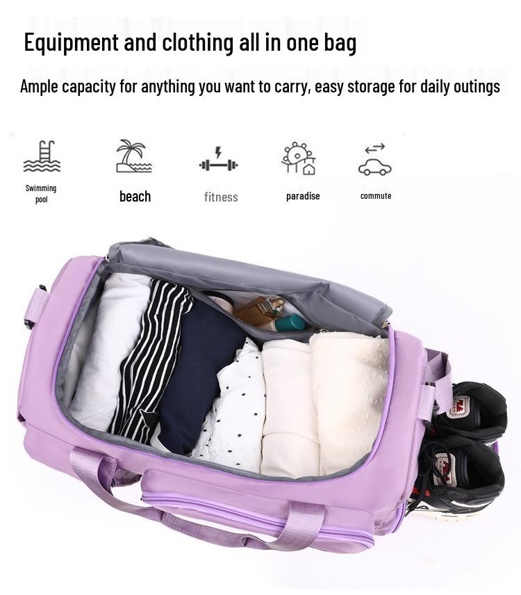 Lightweight Unisex Travel Bag - Large Capacity for Tourism, Business, Sports, and Fitness