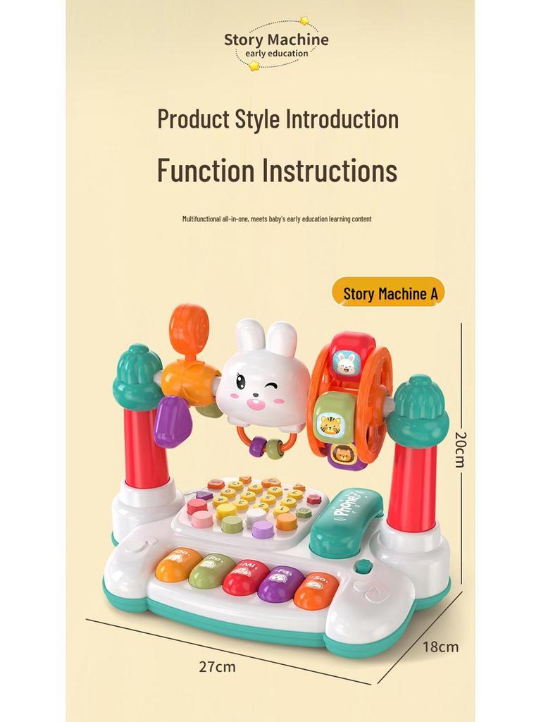 Bilingual Interactive Educational Toy Phone: Engaging Lights, Music, and Stories for Kids
