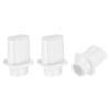 Uxcell Chave Seletora de Guitarra Plástico Seletor de Captador Botão Peças de Reposição para Elétrica Branco Pacote com 3 Pontas de 3 Vias/5 Vias, Pontas de Encaixe com Ranhura Cruzada,