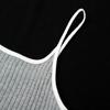 Women Spring Summer Spaghetti Strap Solid Color Slim Long Knitted Dress Ladies Sling Backless Party Dress
