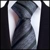 [White Fang] Business Tie, Striped, Suit Accessory, Formal, Office, Men's NC109 (Blue)