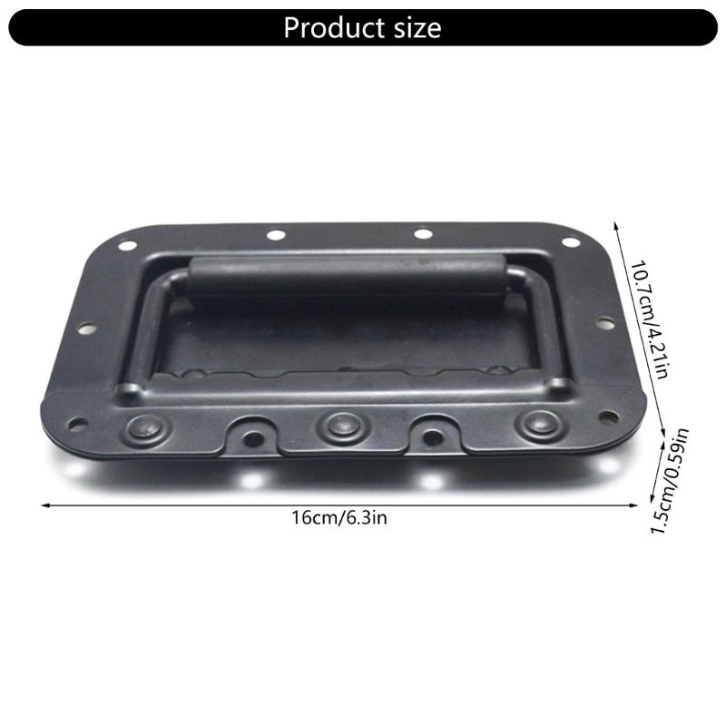 Spring Loaded Stainless Steel Speaker Case Handle For Auditory Equipment And Aviation Box With Ergonomic Grip
